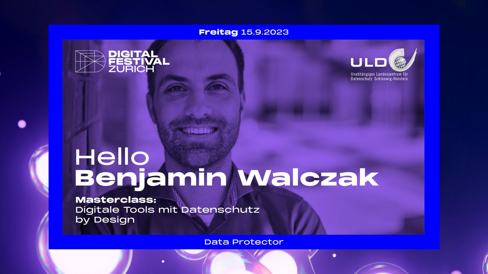 Benjamin Walczak gibt Masterclass am Digital Festival