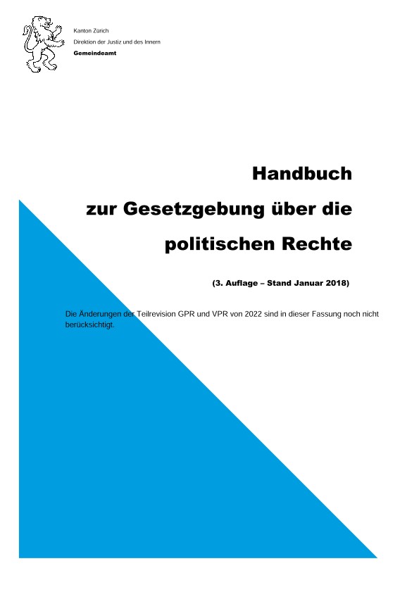 Handbuch Gesetz über die politischen Rechte