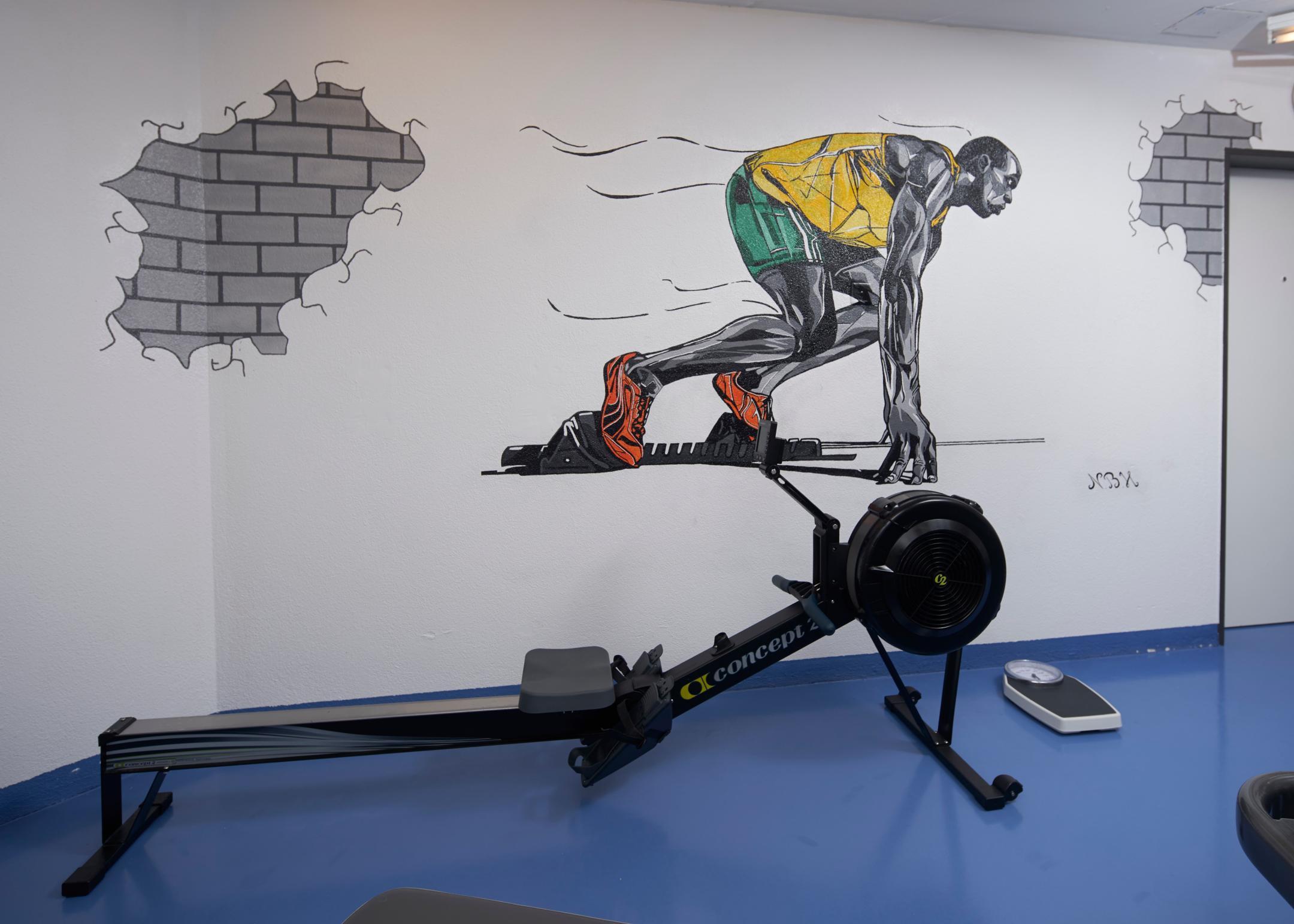 Fitnessraum mit Sportgerät