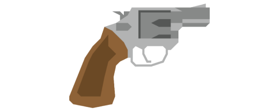Grafische Abbildung eines Revolvers.