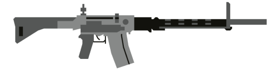 Grafische Abbildung eines Sturmgewehr 57.