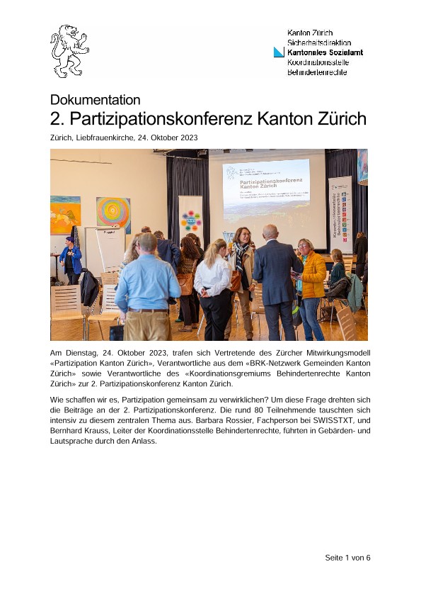 Dokumentation Partizipationskonferenz