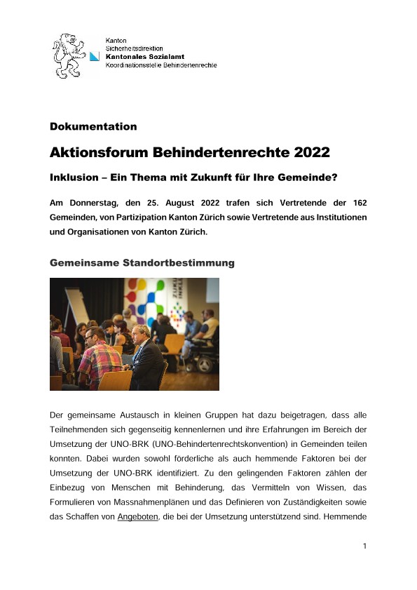 Aktionsforum Behindertenrechte 2022