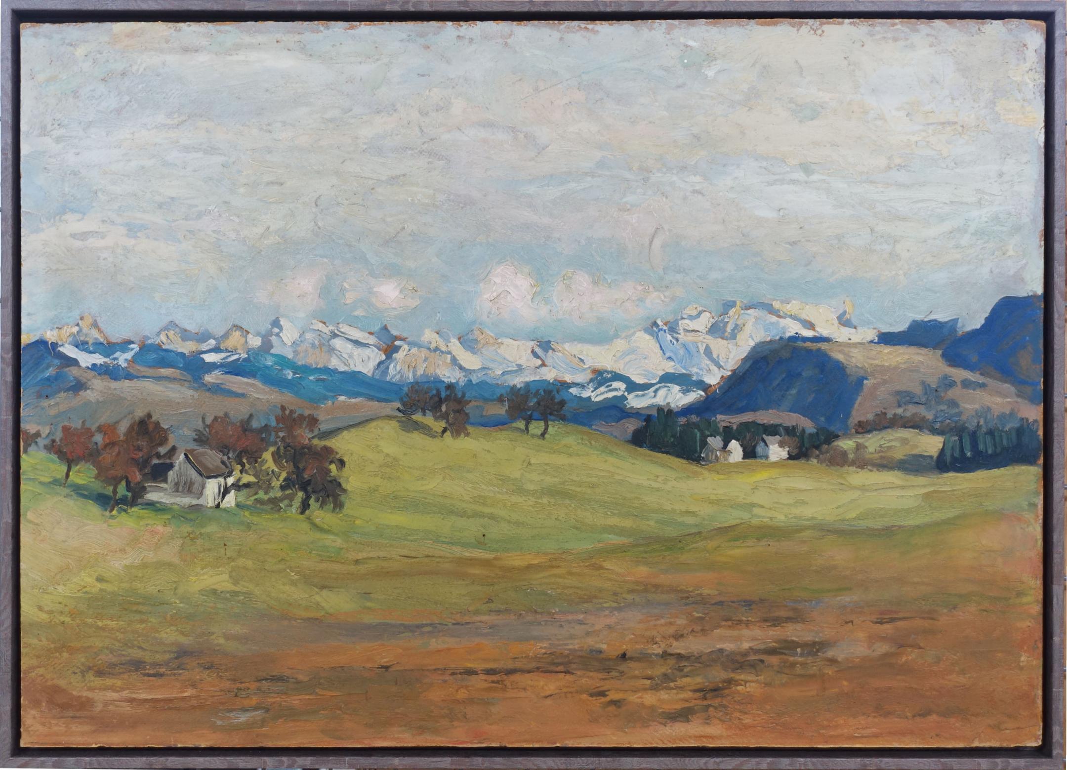 Jakob Rudolf Schellenberg, Vorfrühling in Schönenberg, undat., Artothek Kanton Zürich, Inv. Nr. 178 Artothek