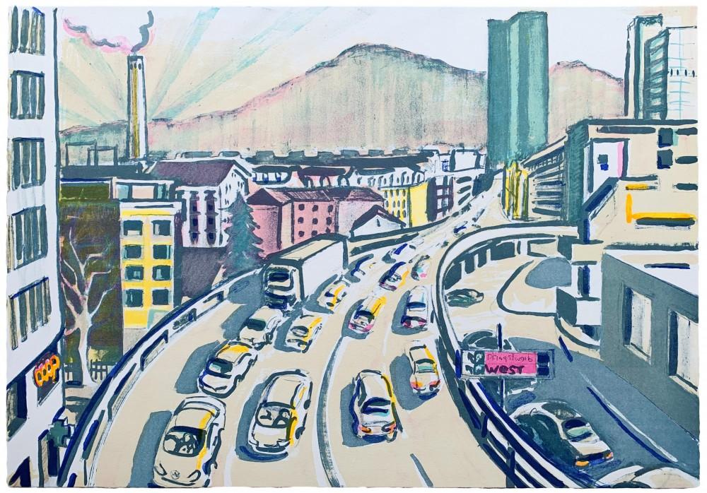 Maria Pomiansky, Hardbrücke, 2019, Artothek Kanton Zürich, Inv. Nr. 19250 Artothek. 