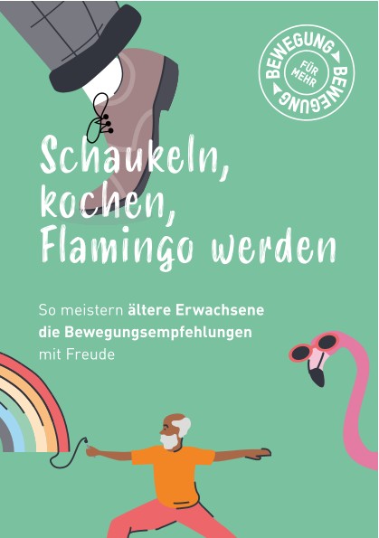 Booklet ältere Erwachsene – Schaukeln, kochen, Flamingo werden