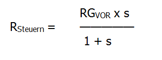 Formel: Reingewinn vor Steueraufwand auf dem laufenden Gewinn multipliziert mit dem geschätzten Steuersatz geteilt durch geschätzter Steuersatz plus eins ergibt die Rückstellung für Gewinnsteuer auf dem laufenden Gewinn
