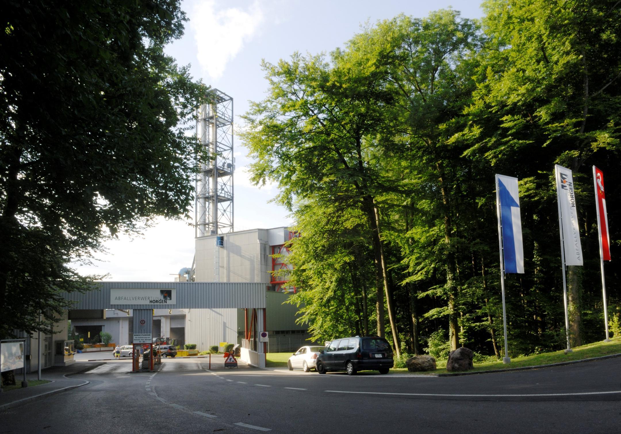 Bild der Anfahrt zur Kehrichtverwertungsanlage Horgen