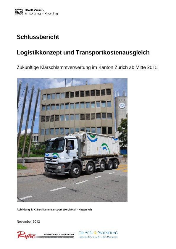Schlussbericht: Logistikkonzept und Transportkostenausgleich