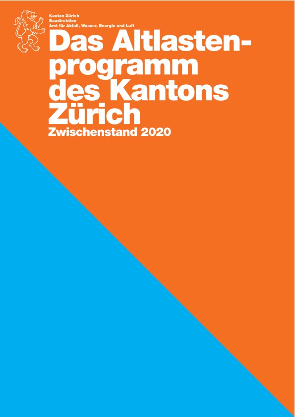 Das Altlastenprogramm des Kantons Zürich - Zwischenstand 2020