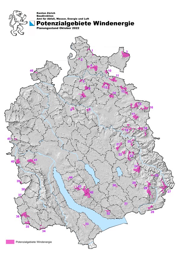 Potenzialgebiete Windenergie