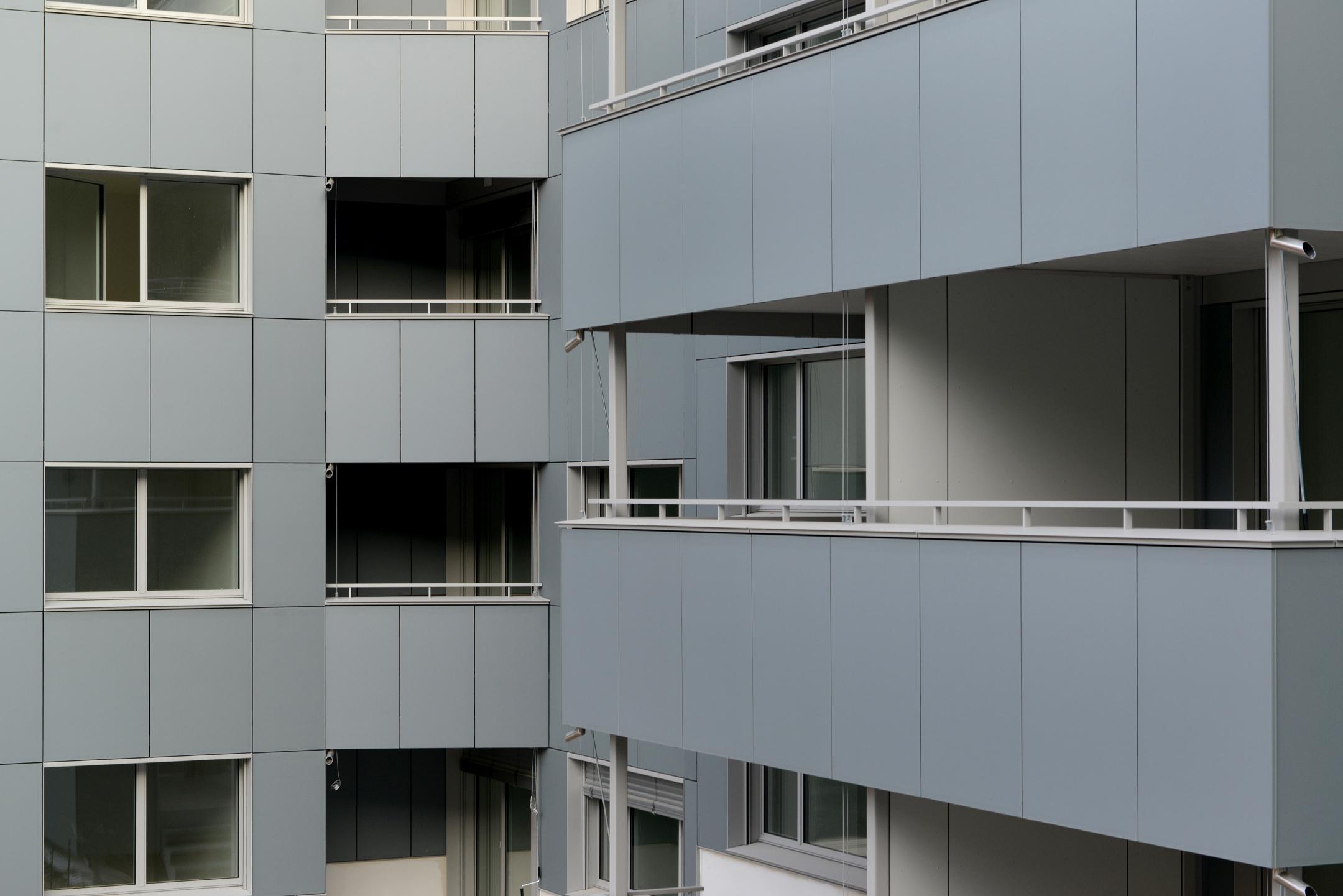 Detailansicht der Fassade