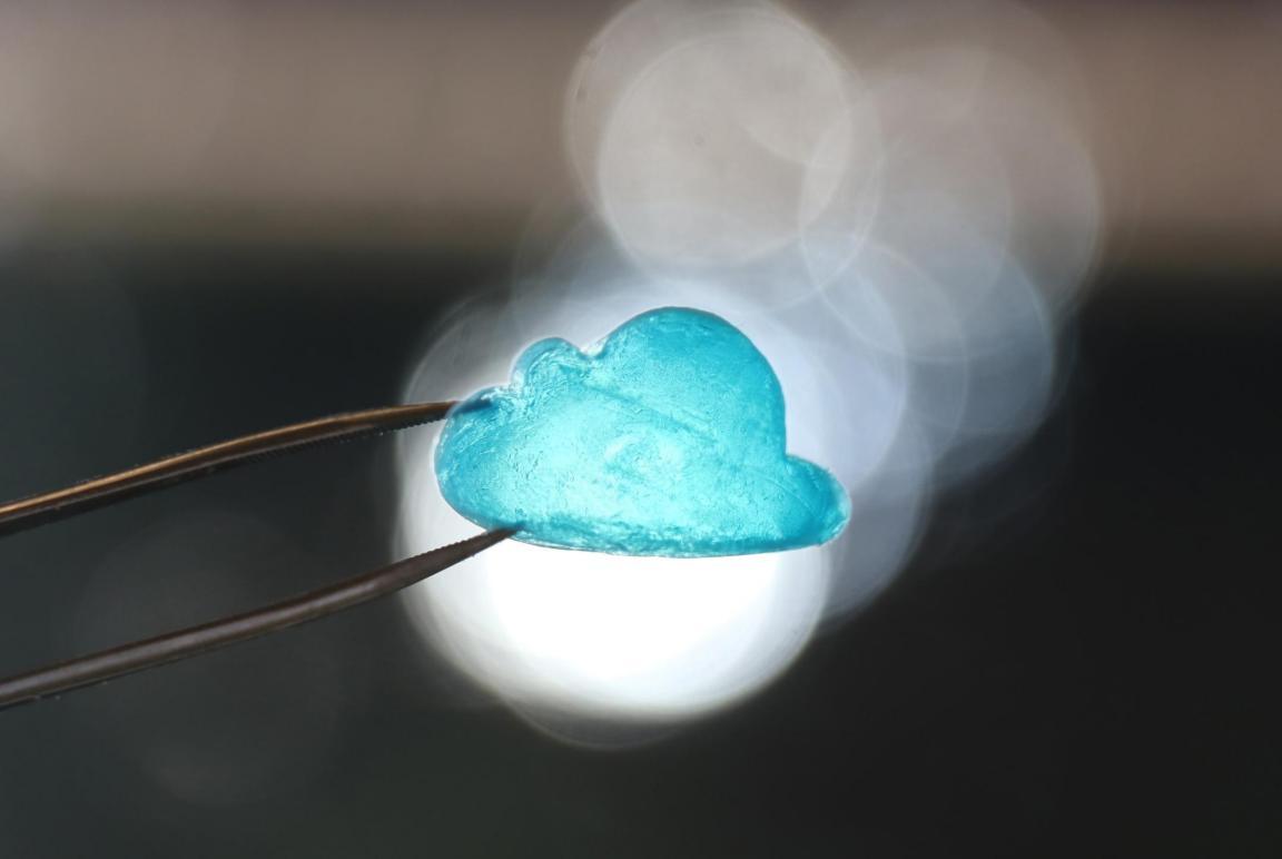 Aerogel Partikel bunt