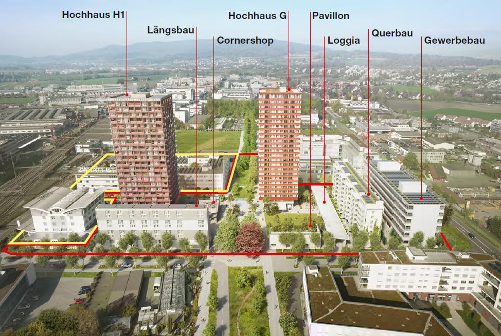 Luftbild Projekt «Zwhatt»