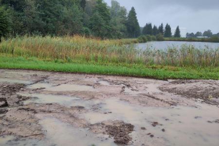 Projektgebiet während Ausführungsarbeiten
