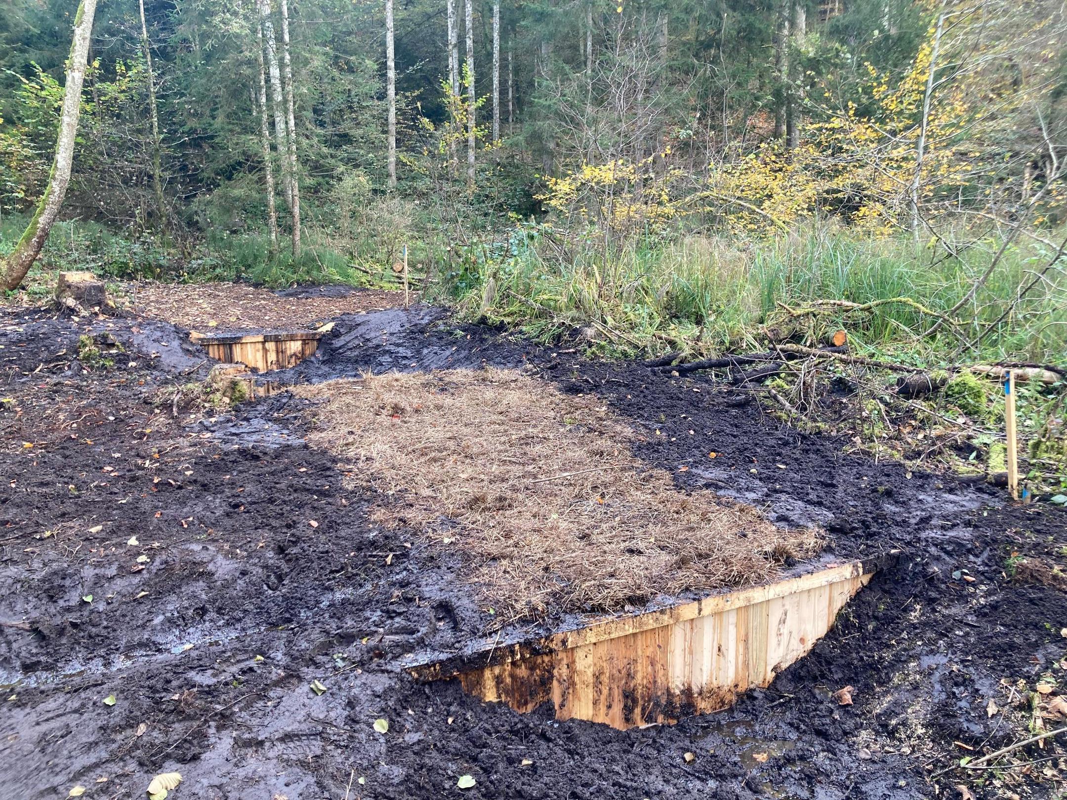 Einbau von Spundwänden