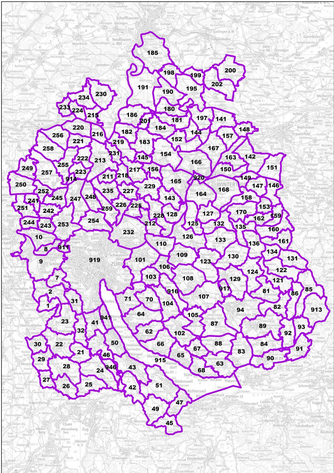 Jagdreviere | Kanton Zürich