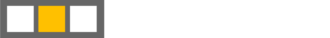 Balken mit drei Feldern, das mittlere ist gelb ausgefüllt