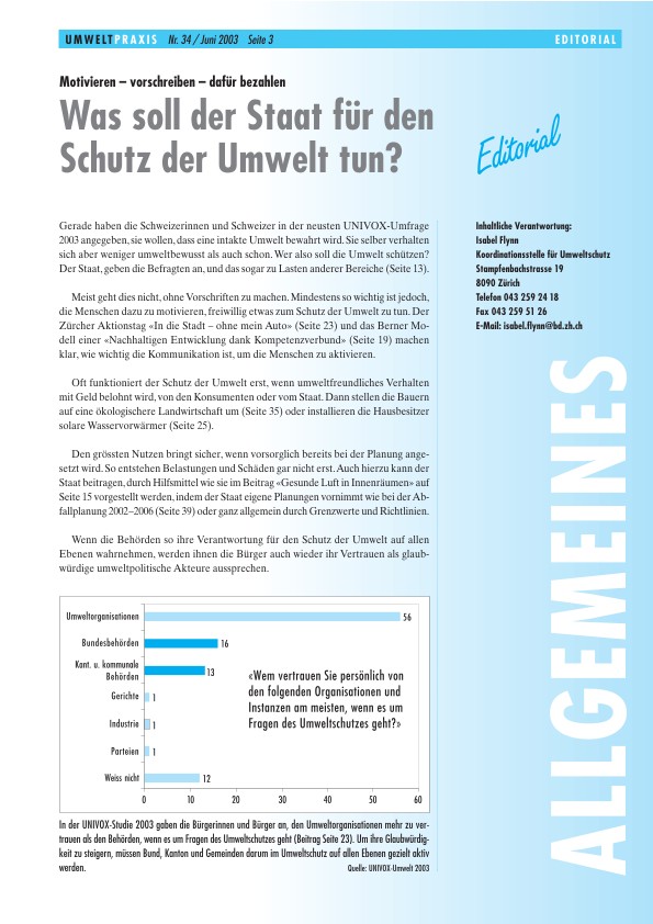 Motivieren – vorschreiben – dafür bezahlen: Was soll der Staat für den Schutz der Umwelt tun?