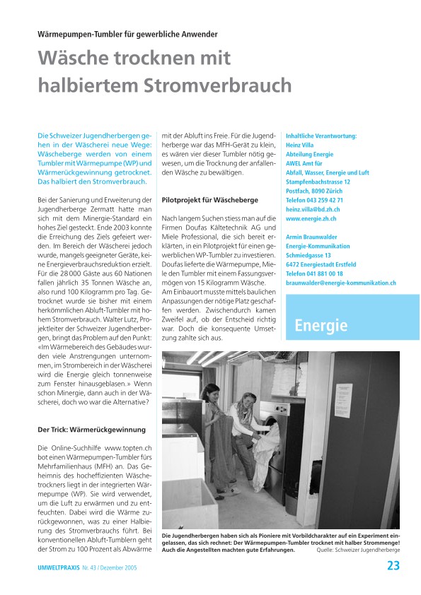 Wärmepumpen-Tumbler für gewerbliche Anwender: Wäsche trocknen mit halbiertem Stromverbrauch