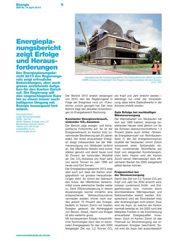 Energieplanungsbericht zeigt Erfolge und Herausforderungen