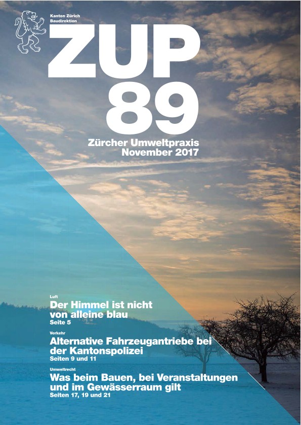 Zürcher UmweltPraxis Nr. 89, vollständige Ausgabe - Wie wird der Himmel wieder blau?