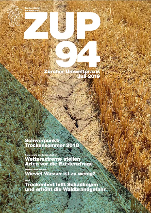 Zürcher UmweltPraxis Nr. 94, vollständige Ausgabe - Schwerpunkt: Lehren aus dem Trockensommer