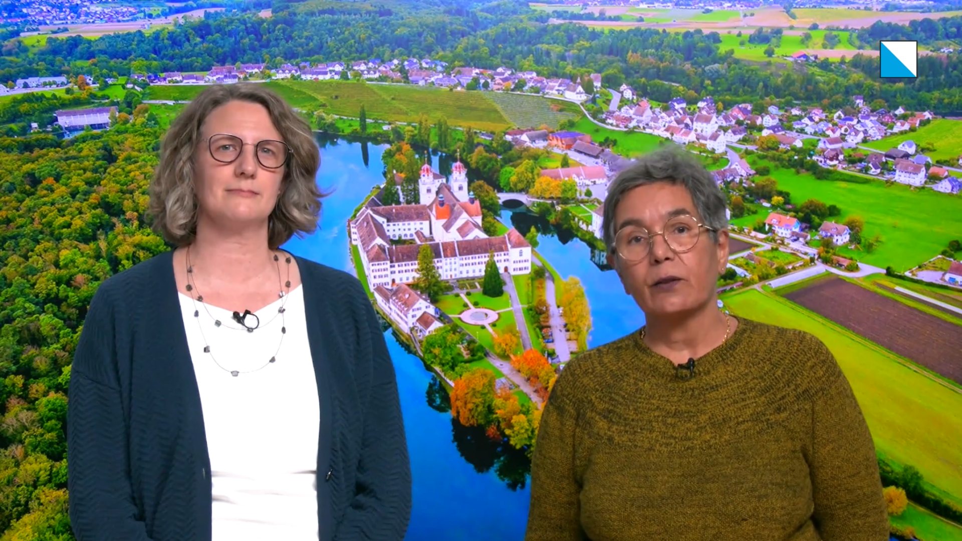 Tanja Aïda Bartholdi, Gesamtbetriebsleiterin der Sozialtherapie Fintan in Rheinau, und Melanie Lenk, stellvertretende Gesamtbetriebsleiterin und Leiterin Wohnen