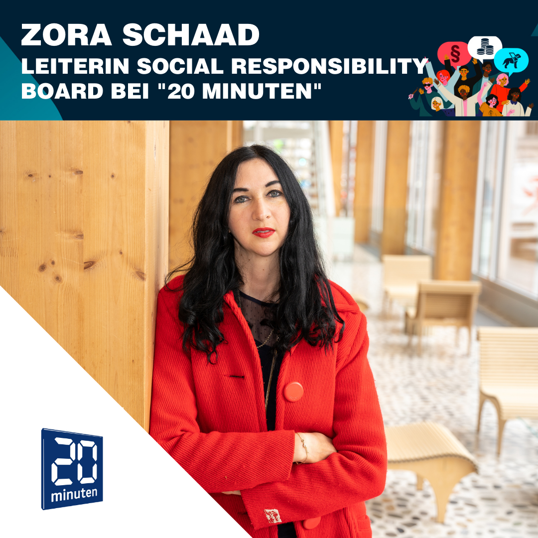Zora Schaad, Leiterin Social Responsibility Board, 20 Minuten
