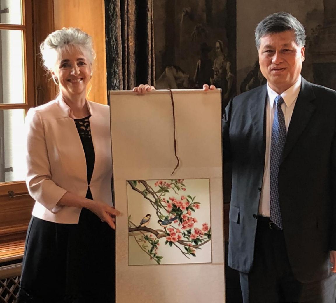 Government Councillor Carmen Walker Späh meets Mr. MA Xingrui, Governor of Guangdong, in April 2018.