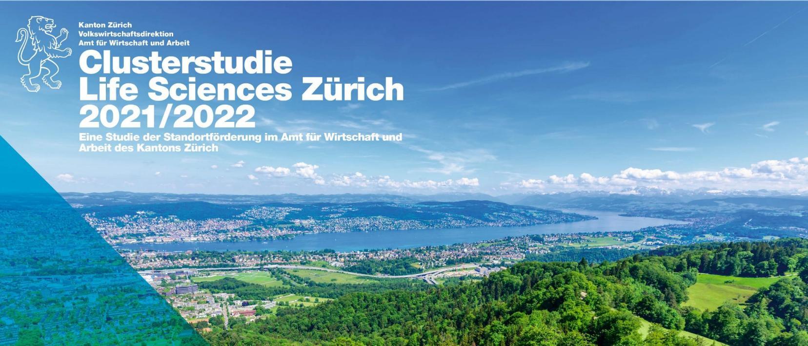 Titelbild der Clusterstudie Life Sciences Zürich 2021/2022