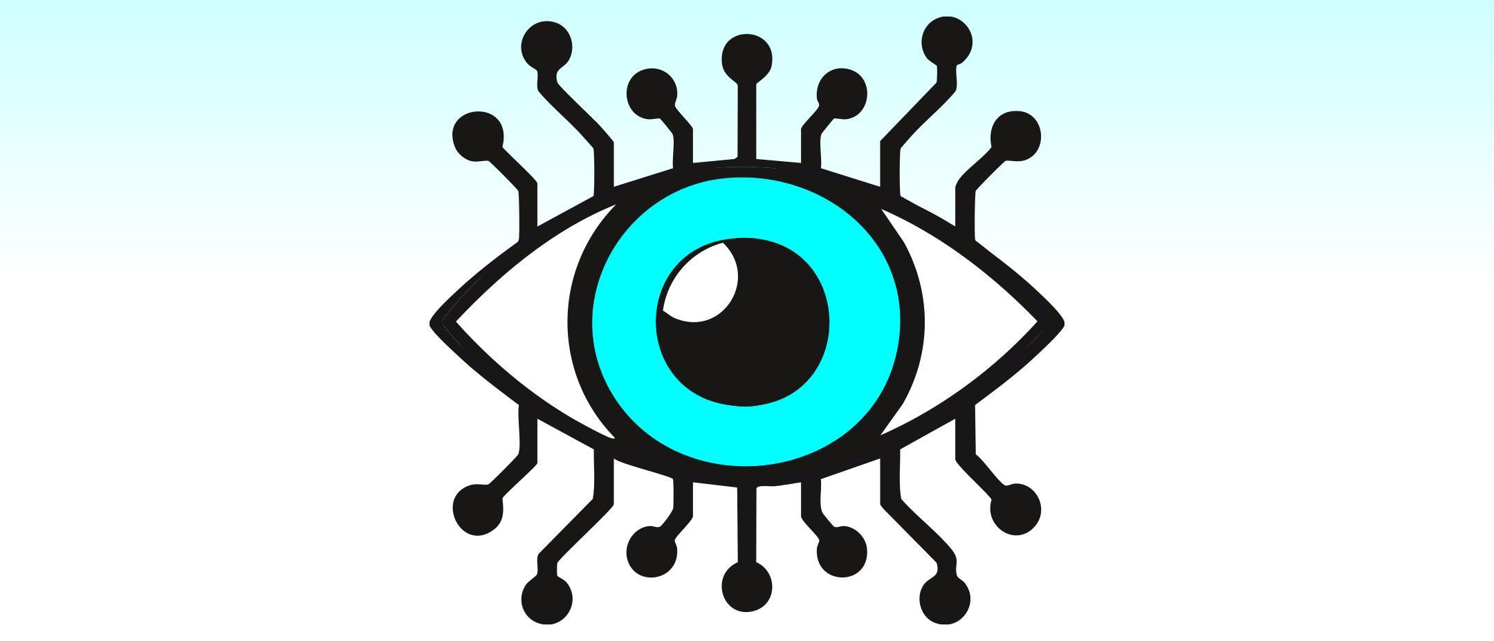 Grafik Auge mit stilisierten Wimpern