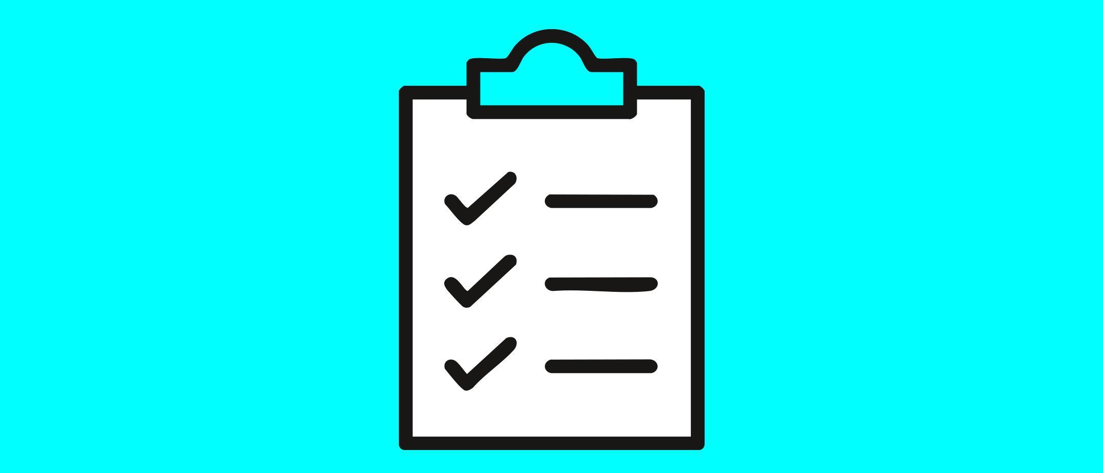 Grafik Checkliste