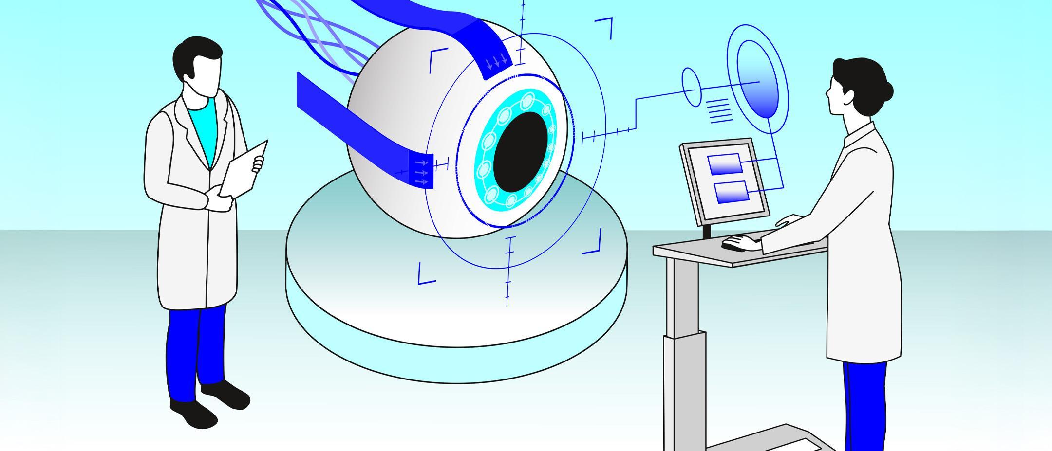 Digitale Augenklinik Grafik