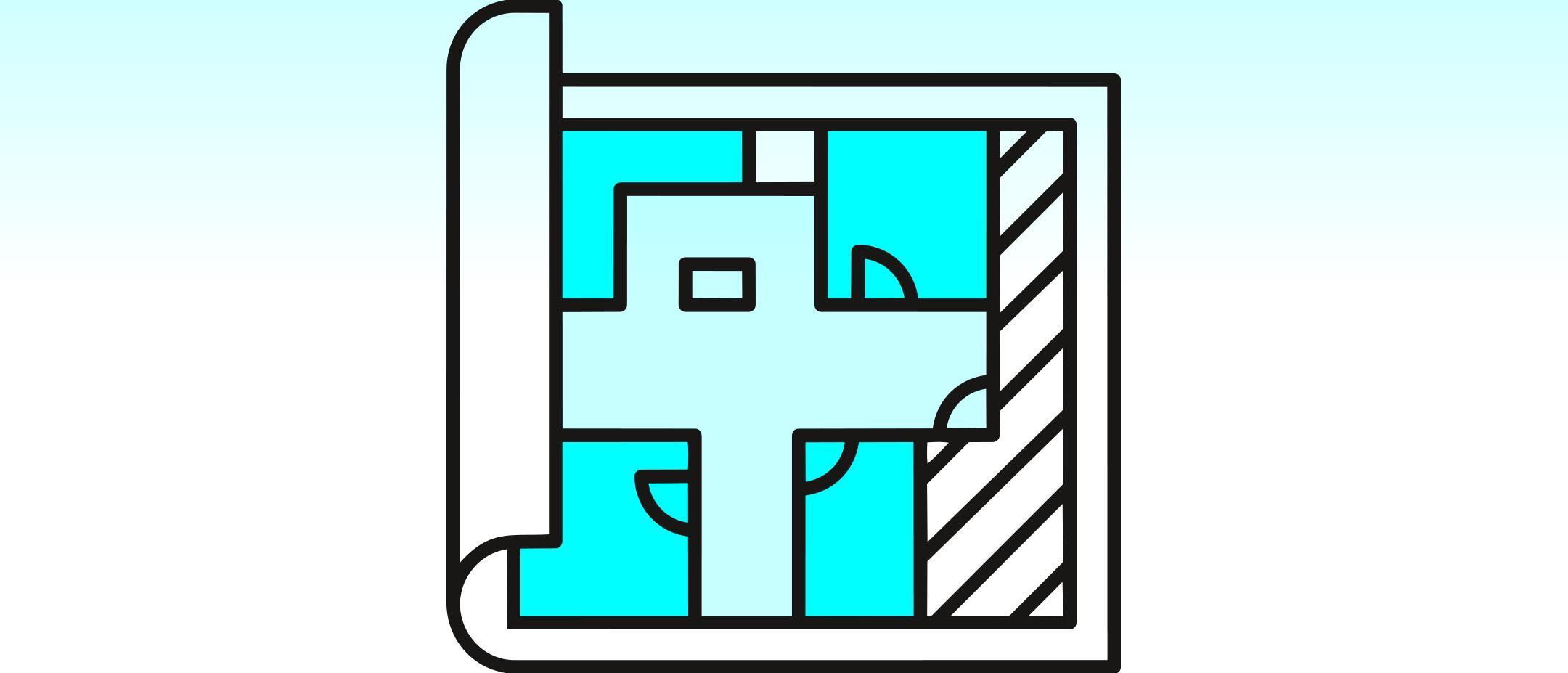Grundrissplan als Grafik