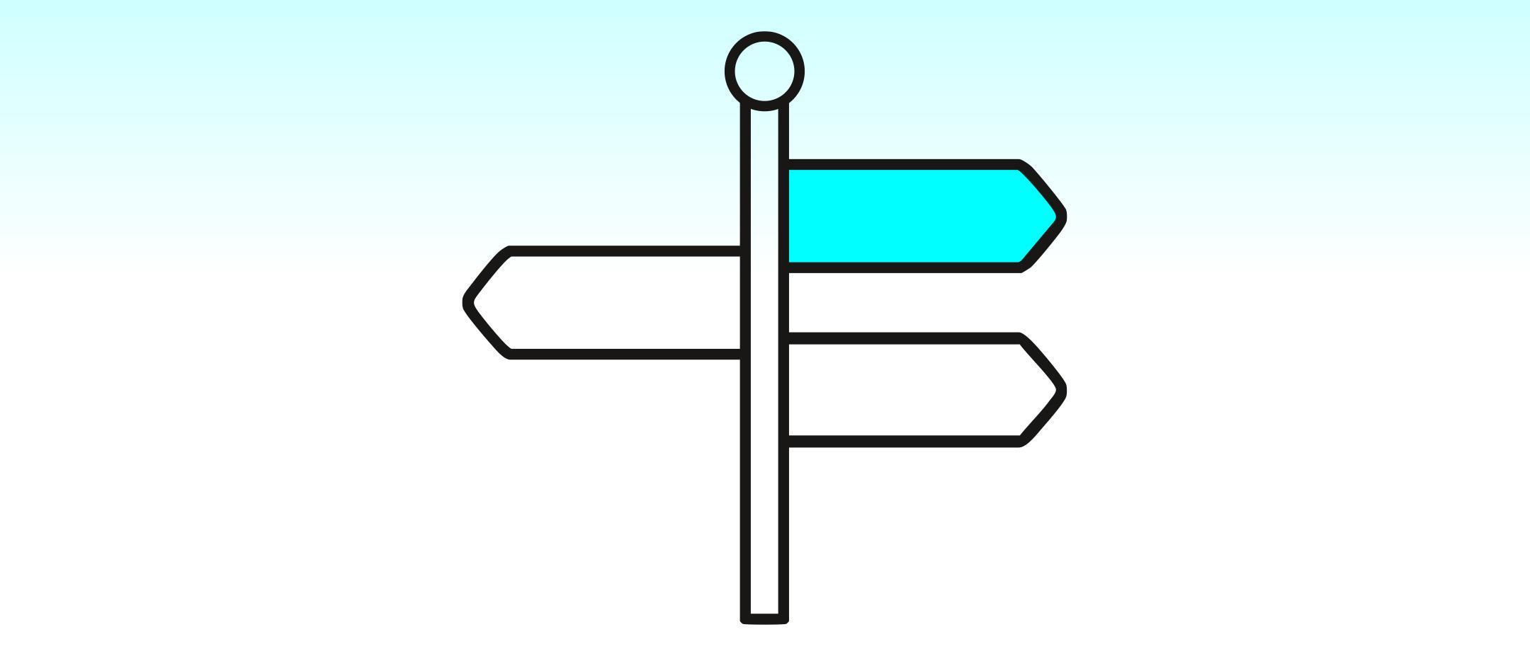 Grafik Wegweiser