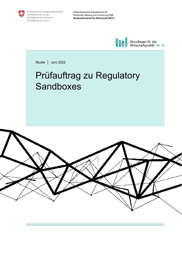Prüfauftrag zu Regulatory Sandboxes