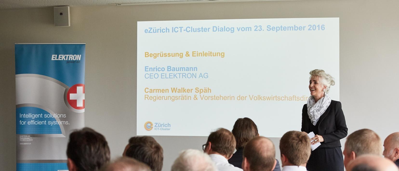 Regierungsrätin Carmen Walker Späh am ICT-Cluster Dialog 2016