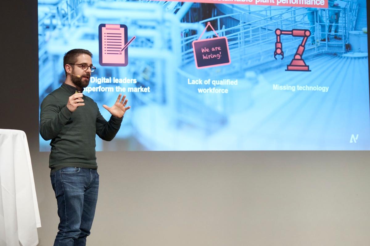 Péter Fankhauser auf der Bühne