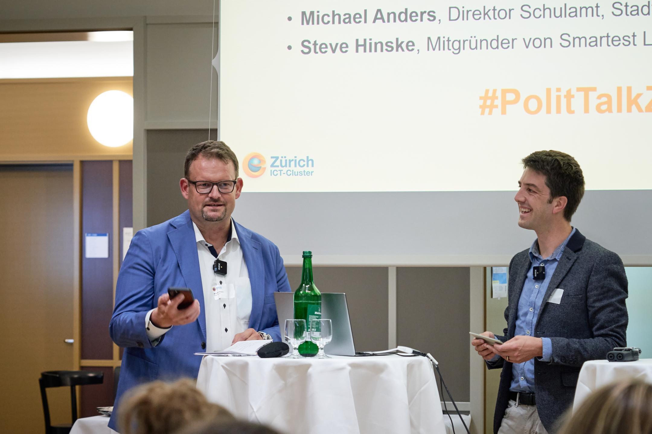 Michael Anders und Nico Leuenberger am PolitTalk