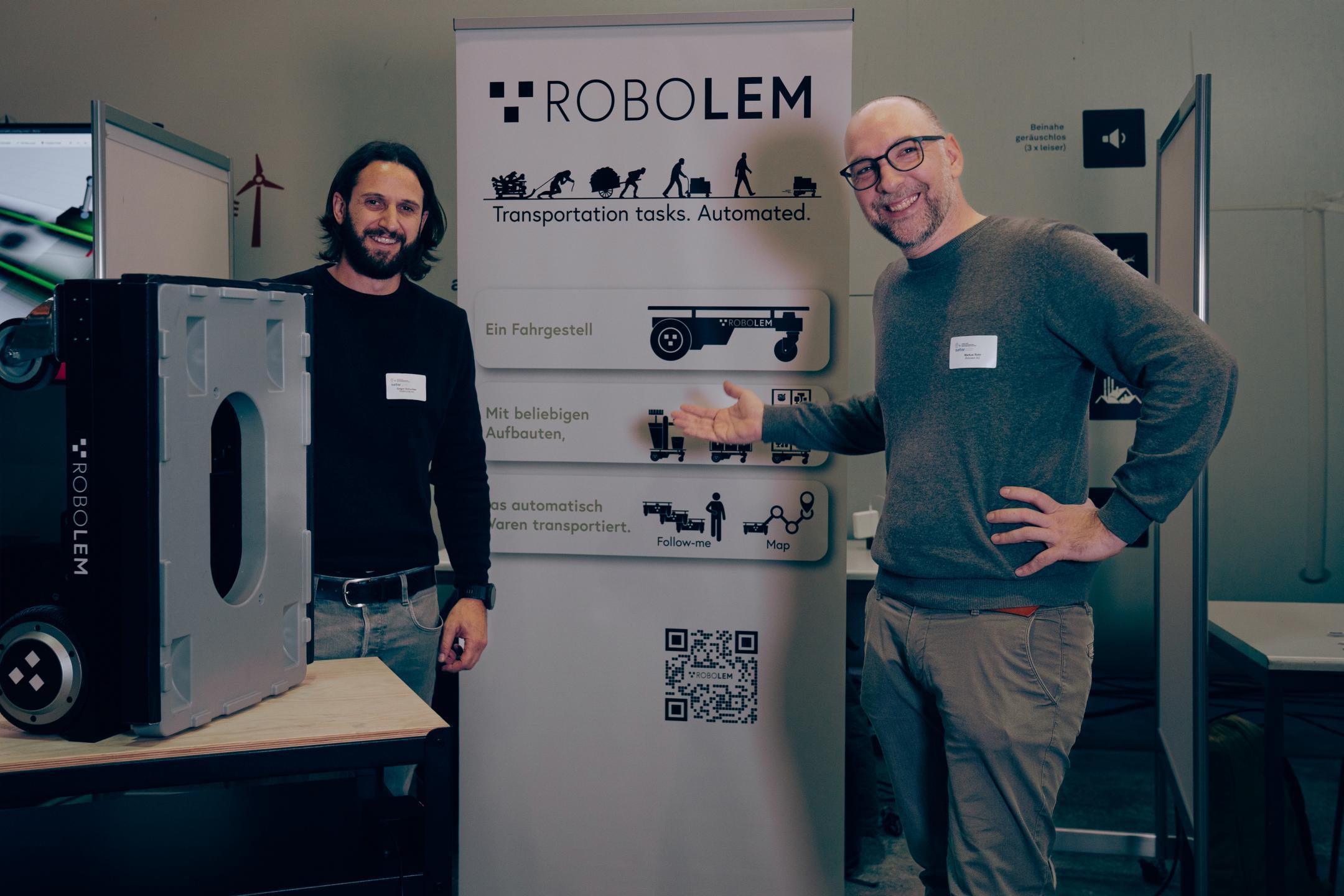 Markus Rohr und Gregor Schuchter von Robolem
