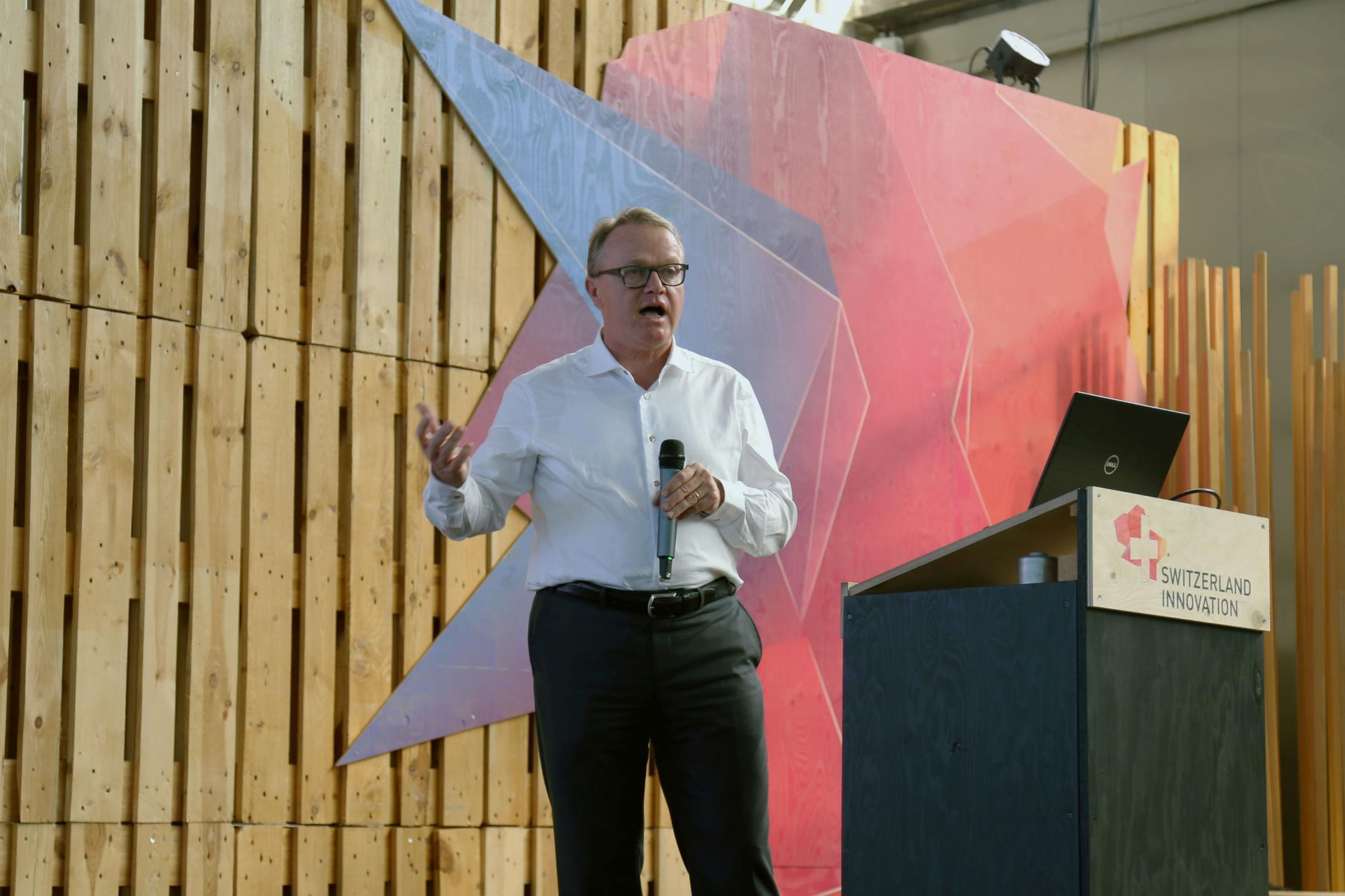 Stephan Bergamin auf der Bühne