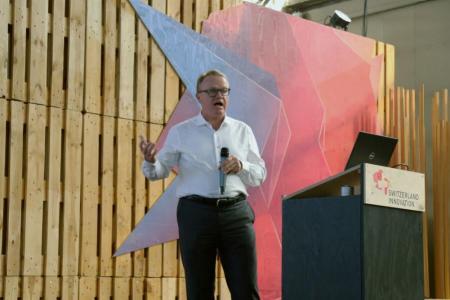 Stephan Bergamin auf der Bühne