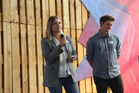 Amanda Boekholt auf der Bühne