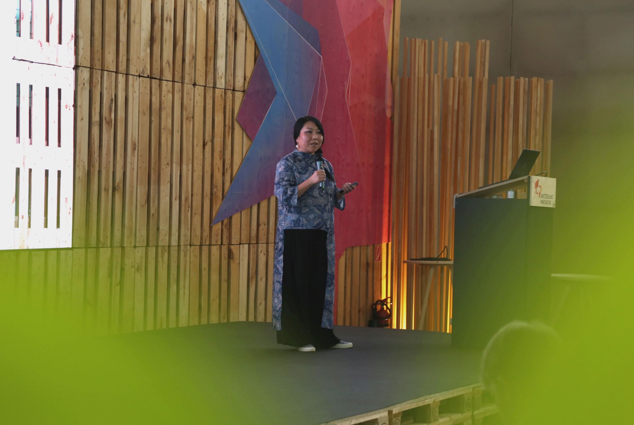 Ning Wang auf der Bühne