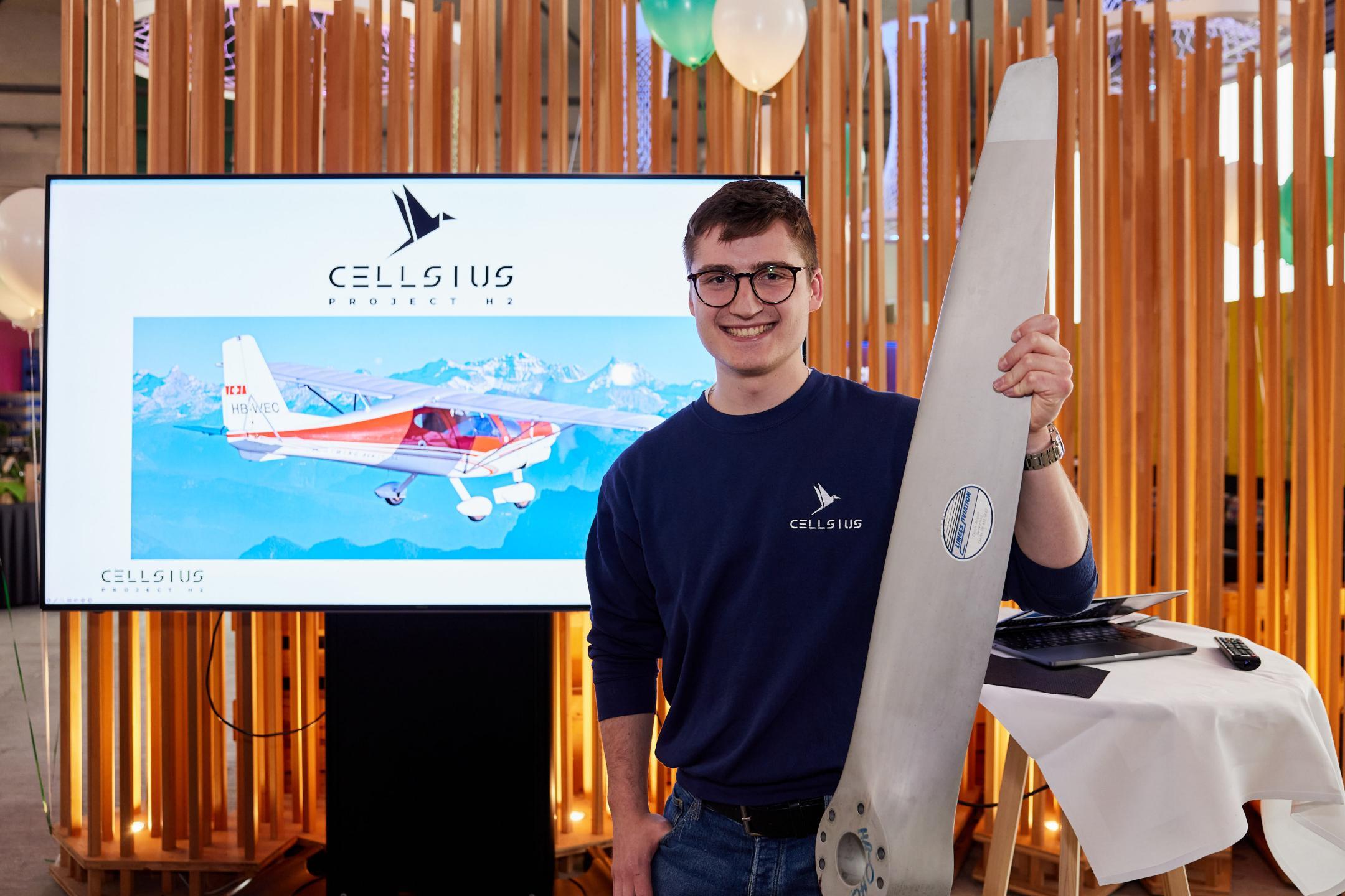 Cellsius ist ein ETH-Projekt und widmet sich der Entwicklung eines vierplätziges Elektroflugzeuges