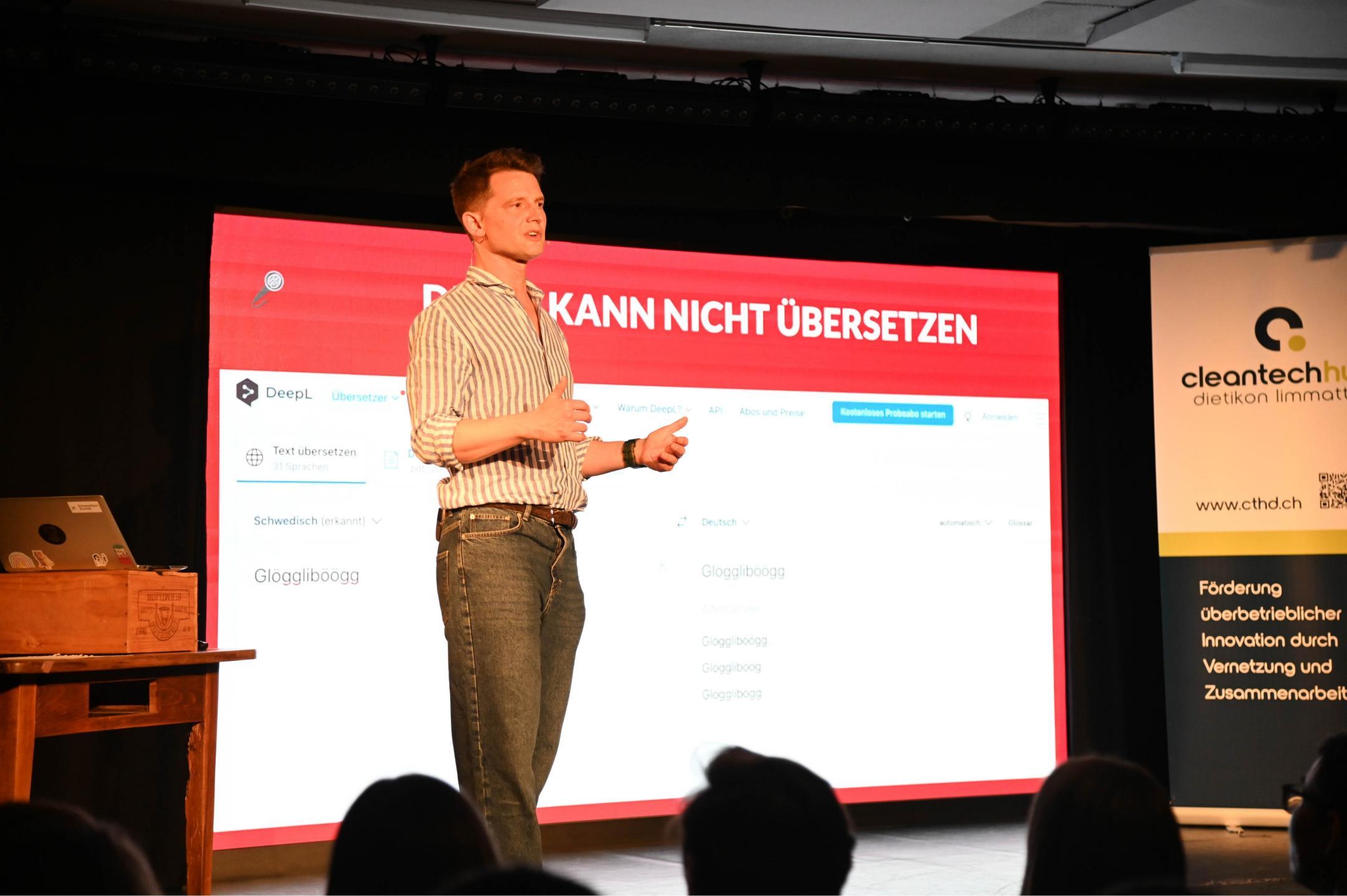 Unternehmer und Comedian Fabian Unteregger.