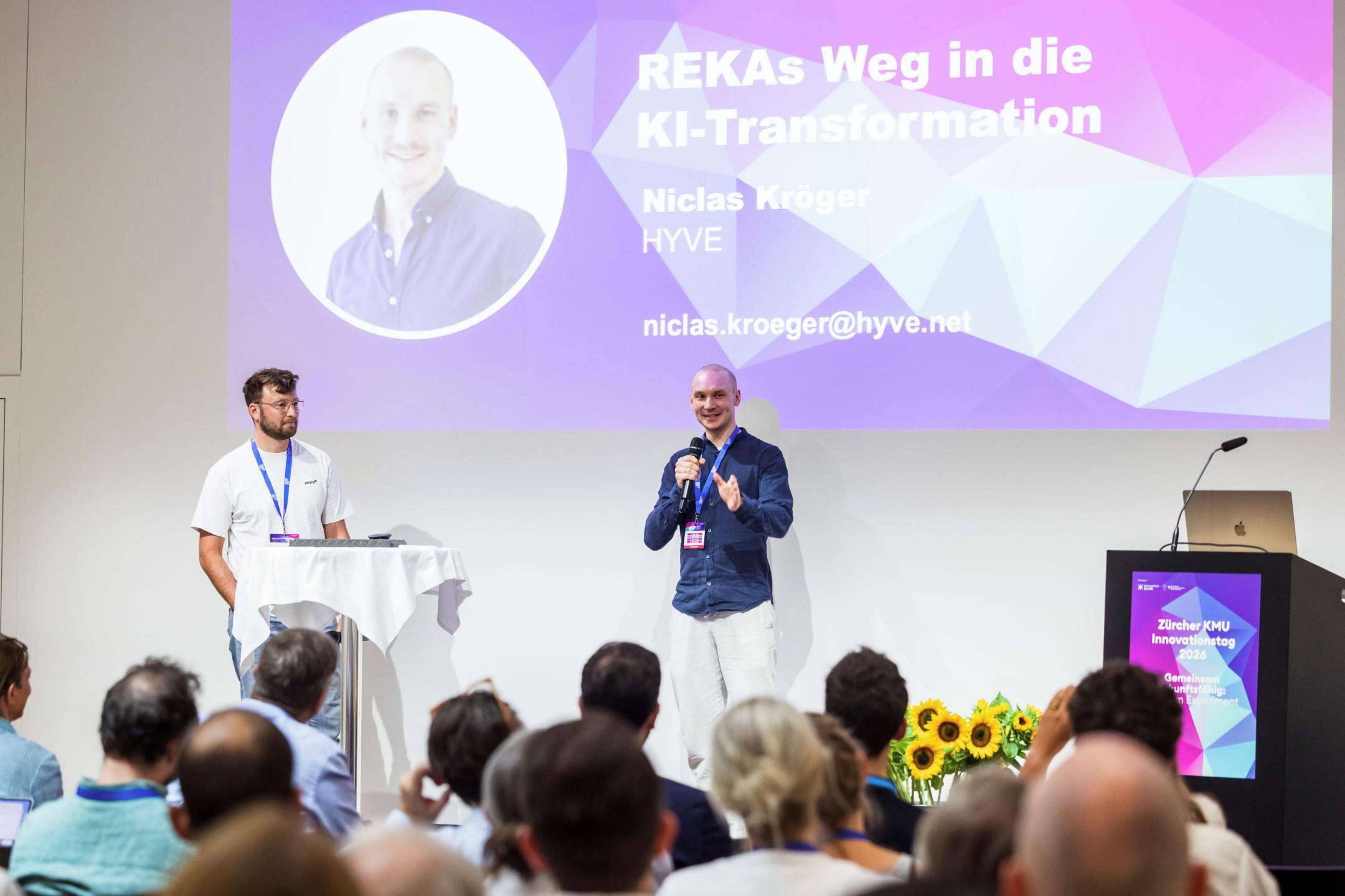 Niclas Kröger auf der Bühne