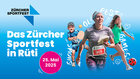 Das Z&uuml;rcher Sportfest findet am 25. Mai 2025 in R&uuml;t statt.
