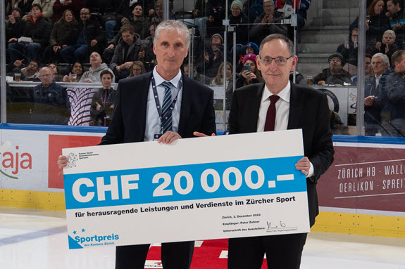 Der Sportpreis des Kantons Zürich geht 2023 an Peter Zahner, CEO der ZSC Lions AG.